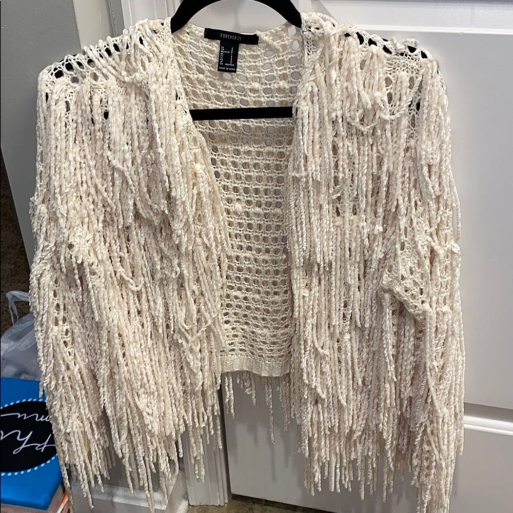 Fringe cardigan